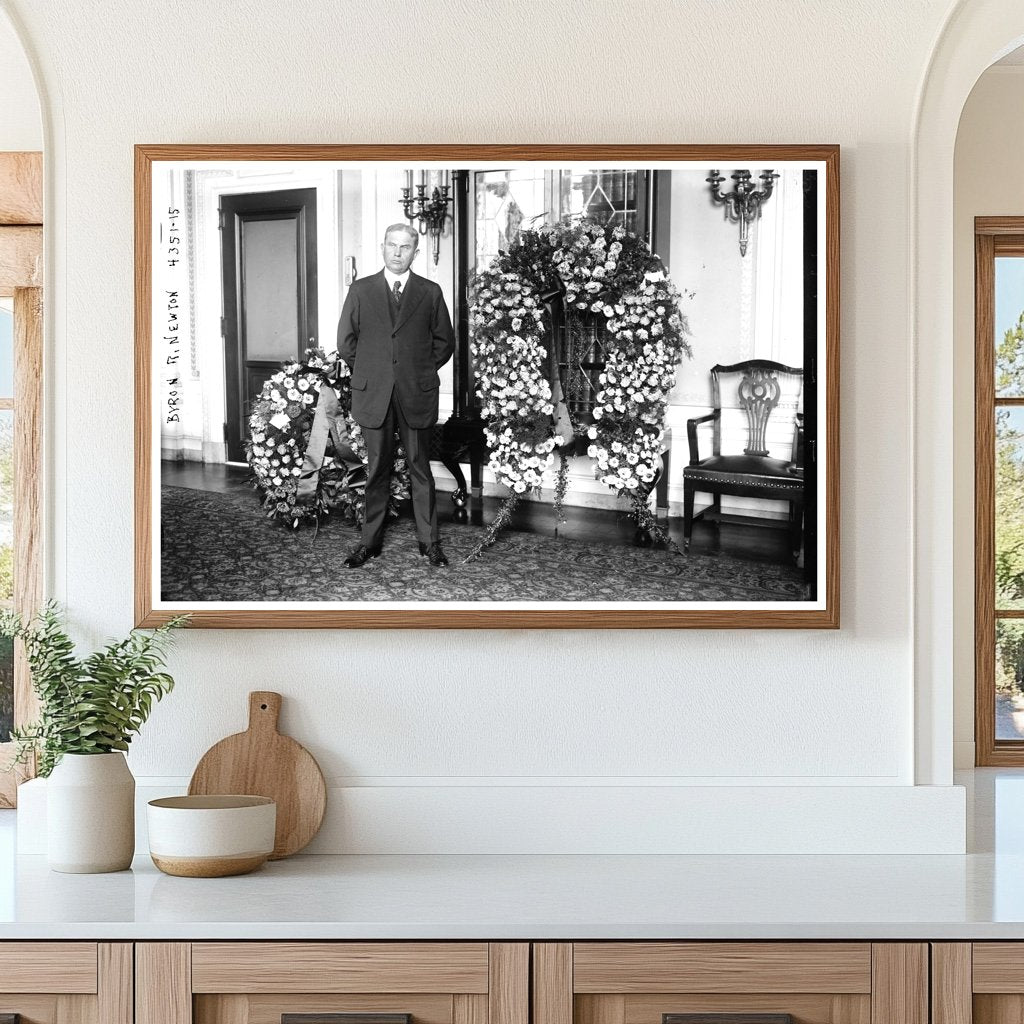 Early 20th Century Public Servant in Action