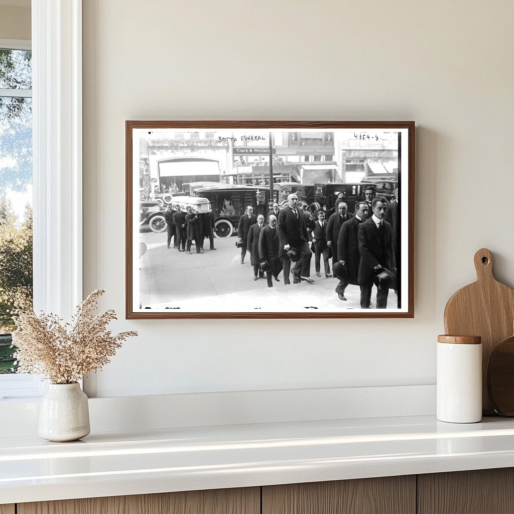 1917 Somber Moments: Botta Funeral Service