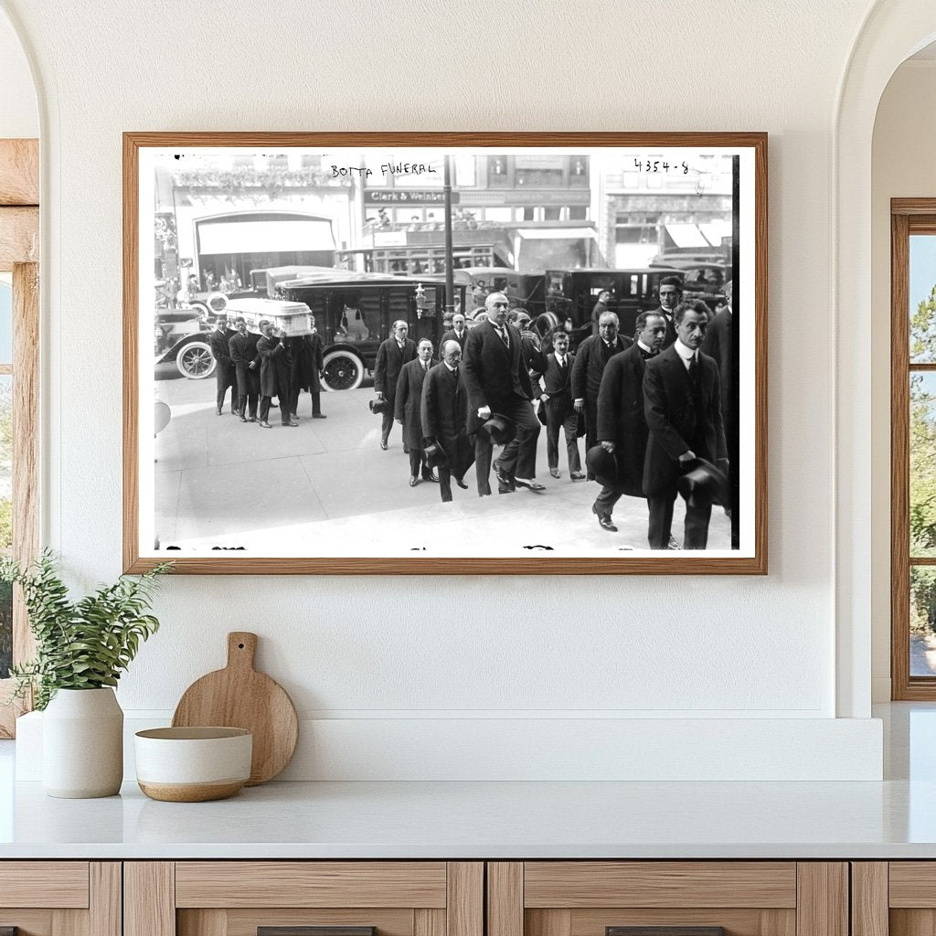 1917 Somber Moments: Botta Funeral Service