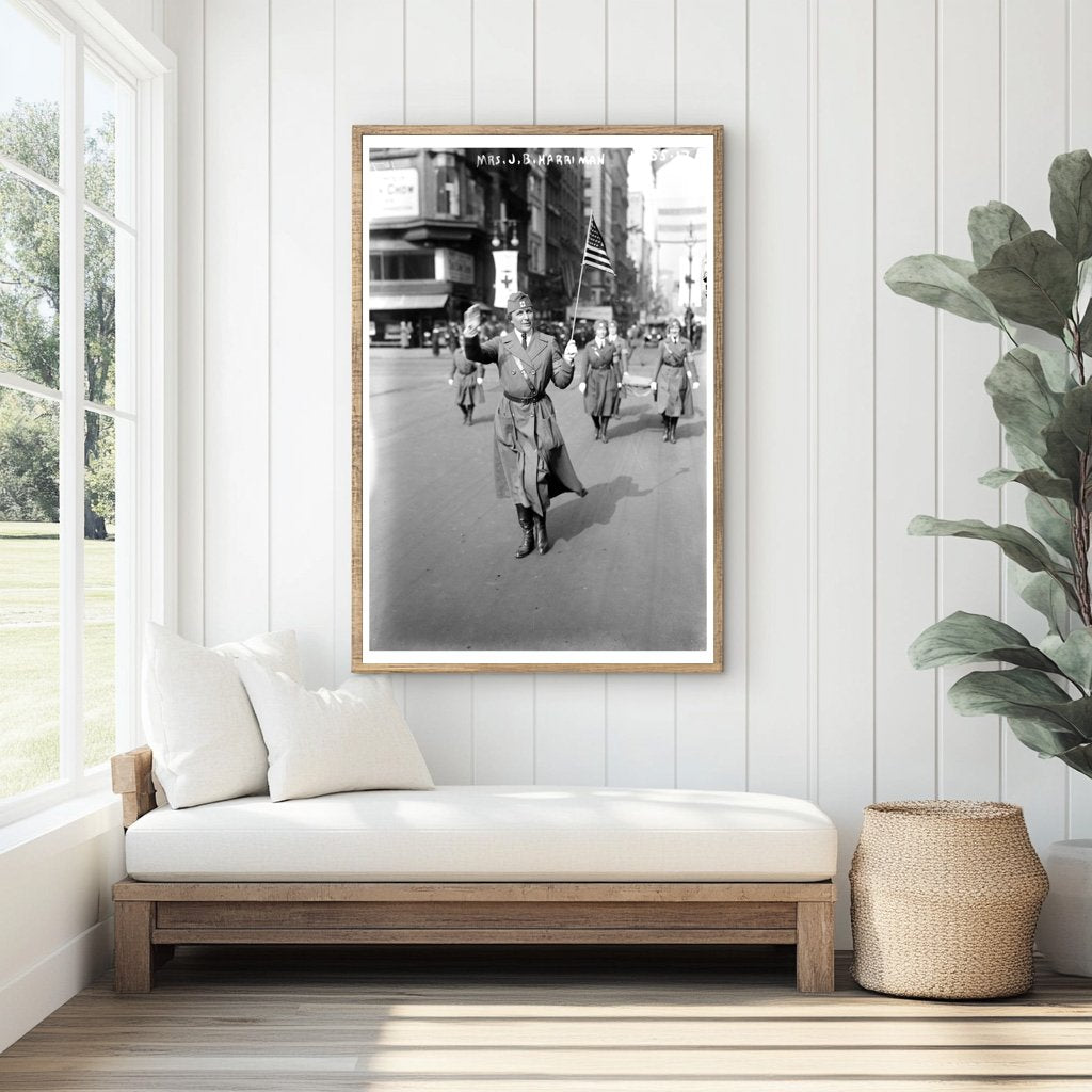 Elegant Portrait of Early 20th Century Socialite