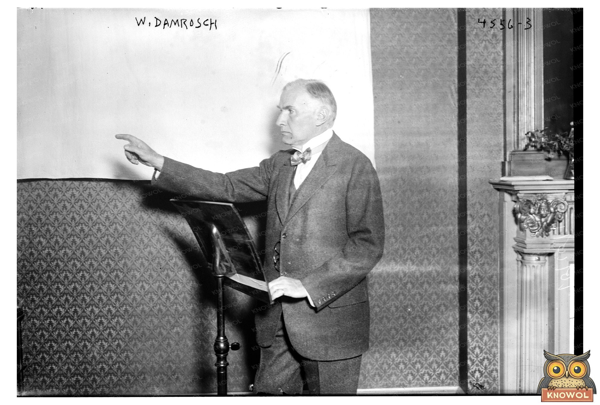 Early 20th Century Conductor in Action