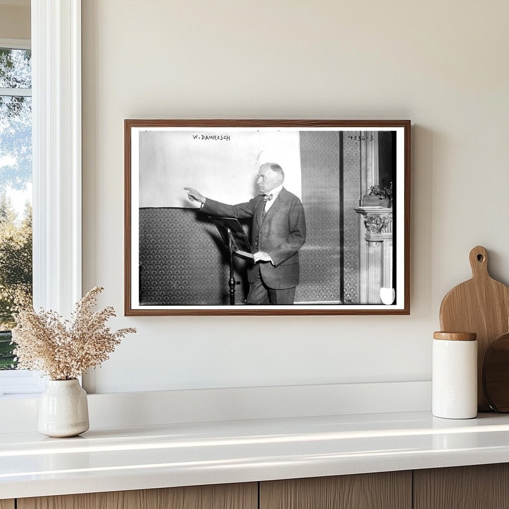 Early 20th Century Conductor in Action