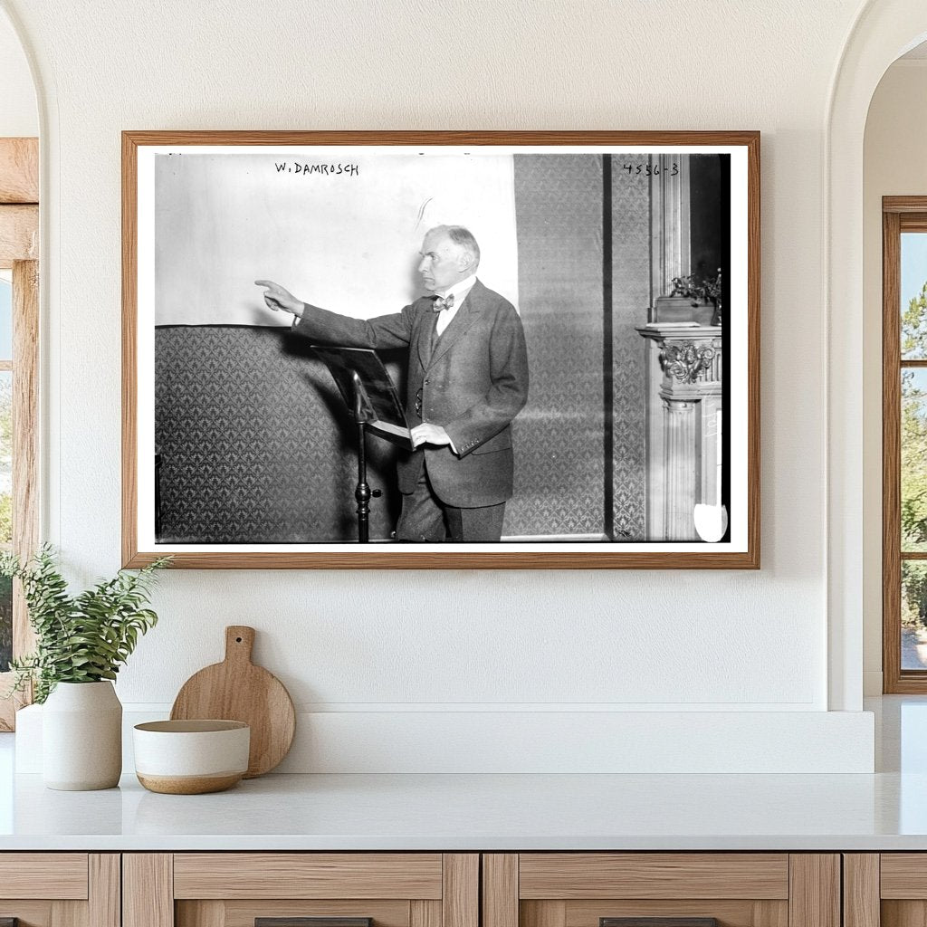 Early 20th Century Conductor in Action