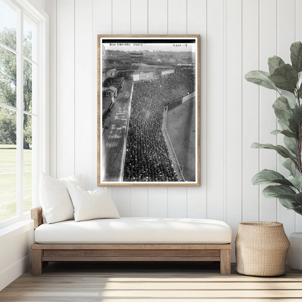 Historic Polo Grounds Baseball Scene, 1917