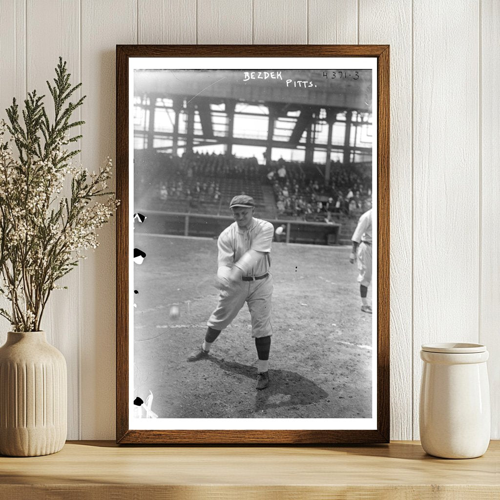 1919 Pittsburgh Baseball Manager Hugo Bezdek Portrait