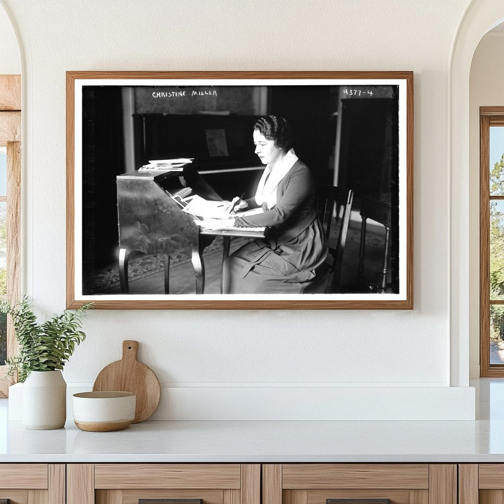 1917 Portrait of Woman Amidst World War I Changes