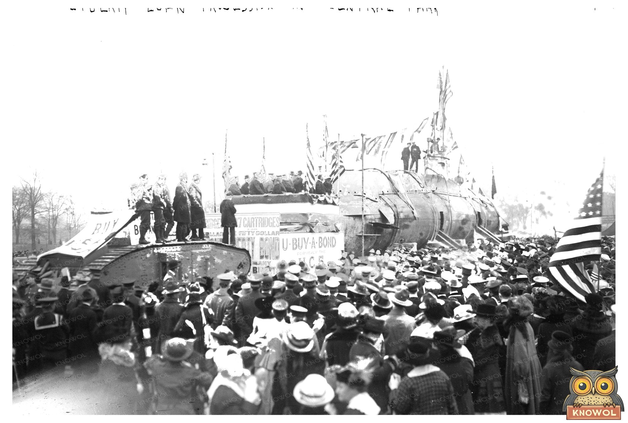 Patriotic Liberty Loan Parade in Central Park, 1917