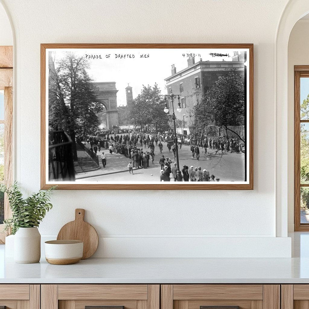 World War I Drafted Men Parade, September 1917