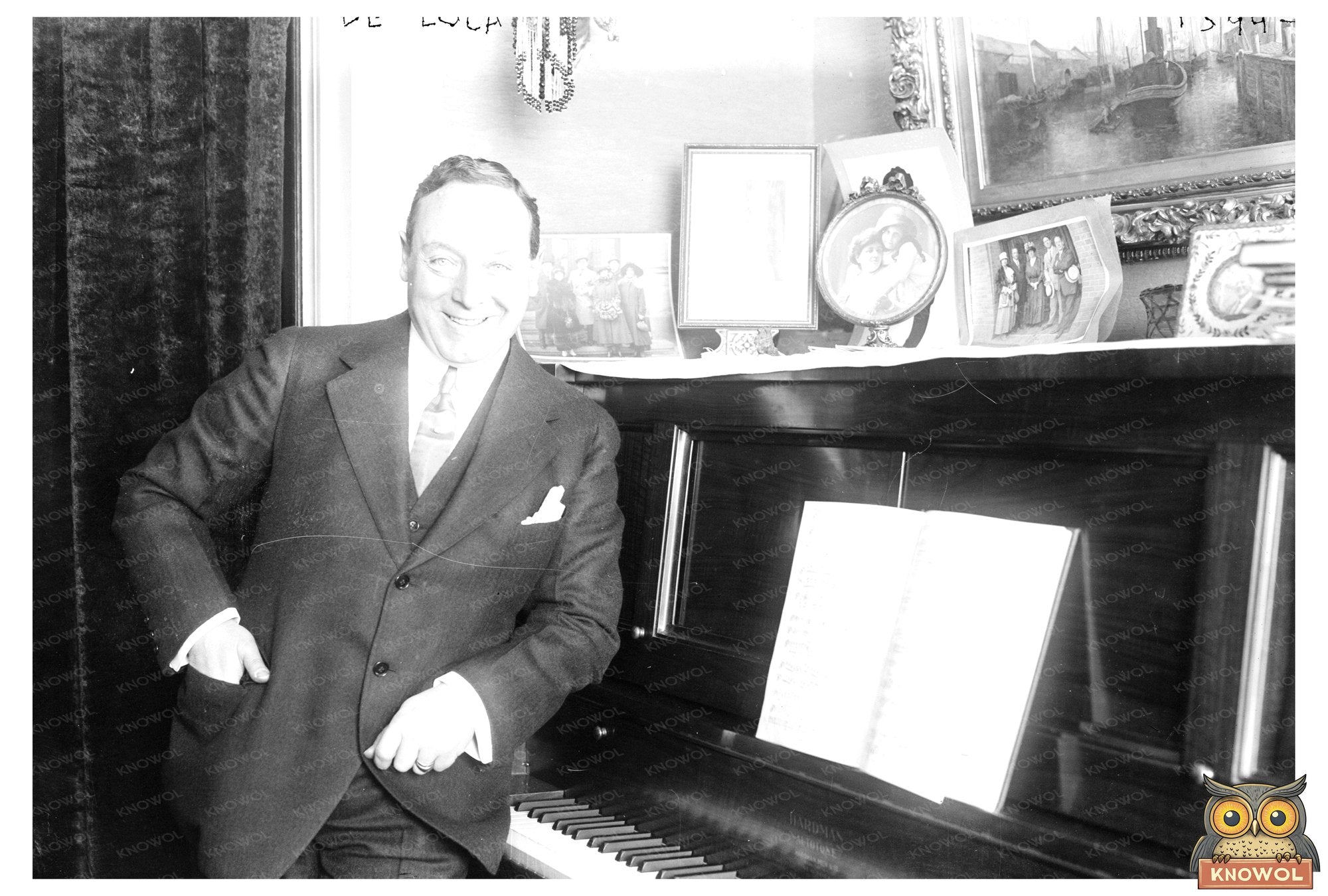 1920s Press Photography: Vintage Portrait of De Luca