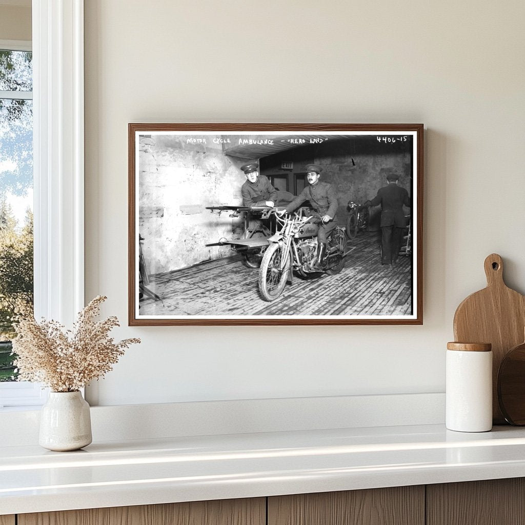 1917 Motorcycle Ambulance: A WWI Life-Saving Icon