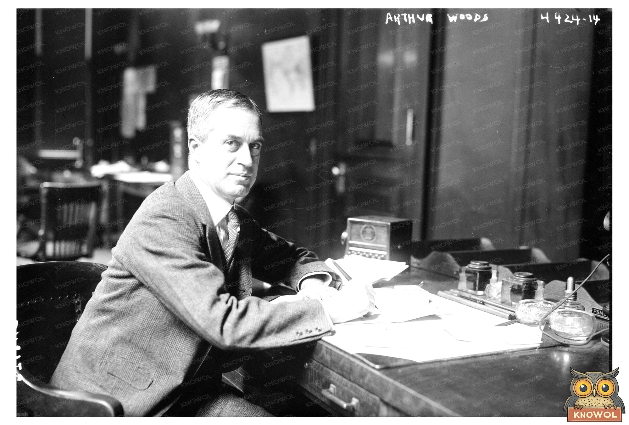 Vintage Portrait of an Early 20th Century Politician