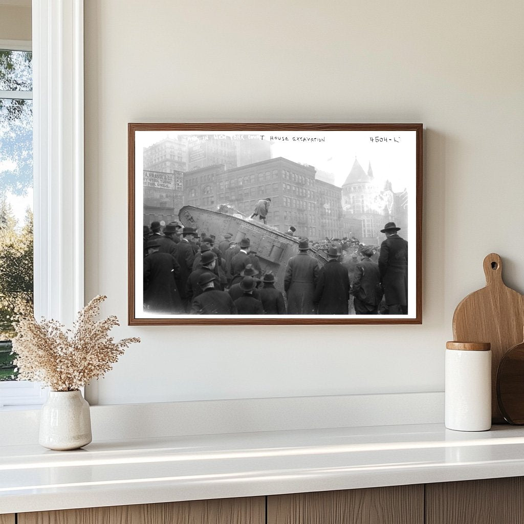 Unearthed Tank: Historic 1918 NYC Courthouse Excavation