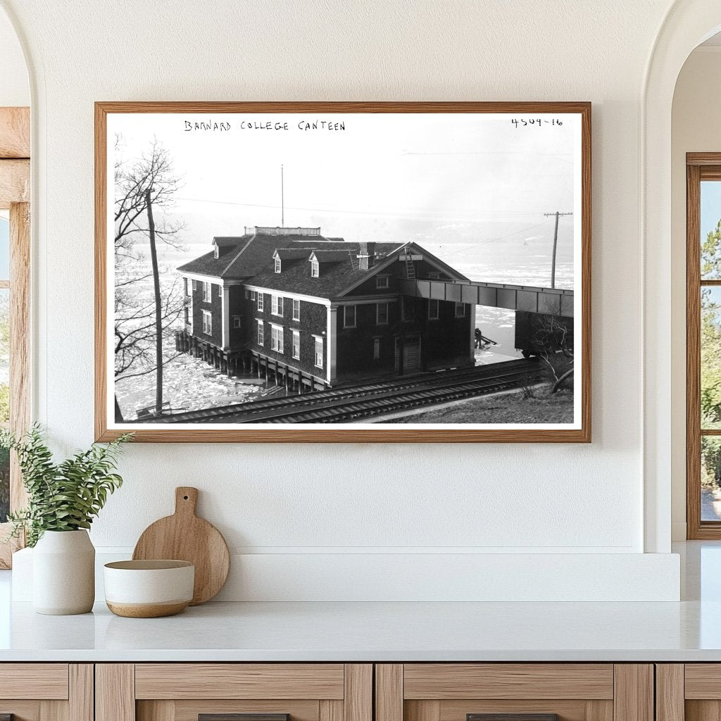 Historic 1918 Barnard College Canteen Scene