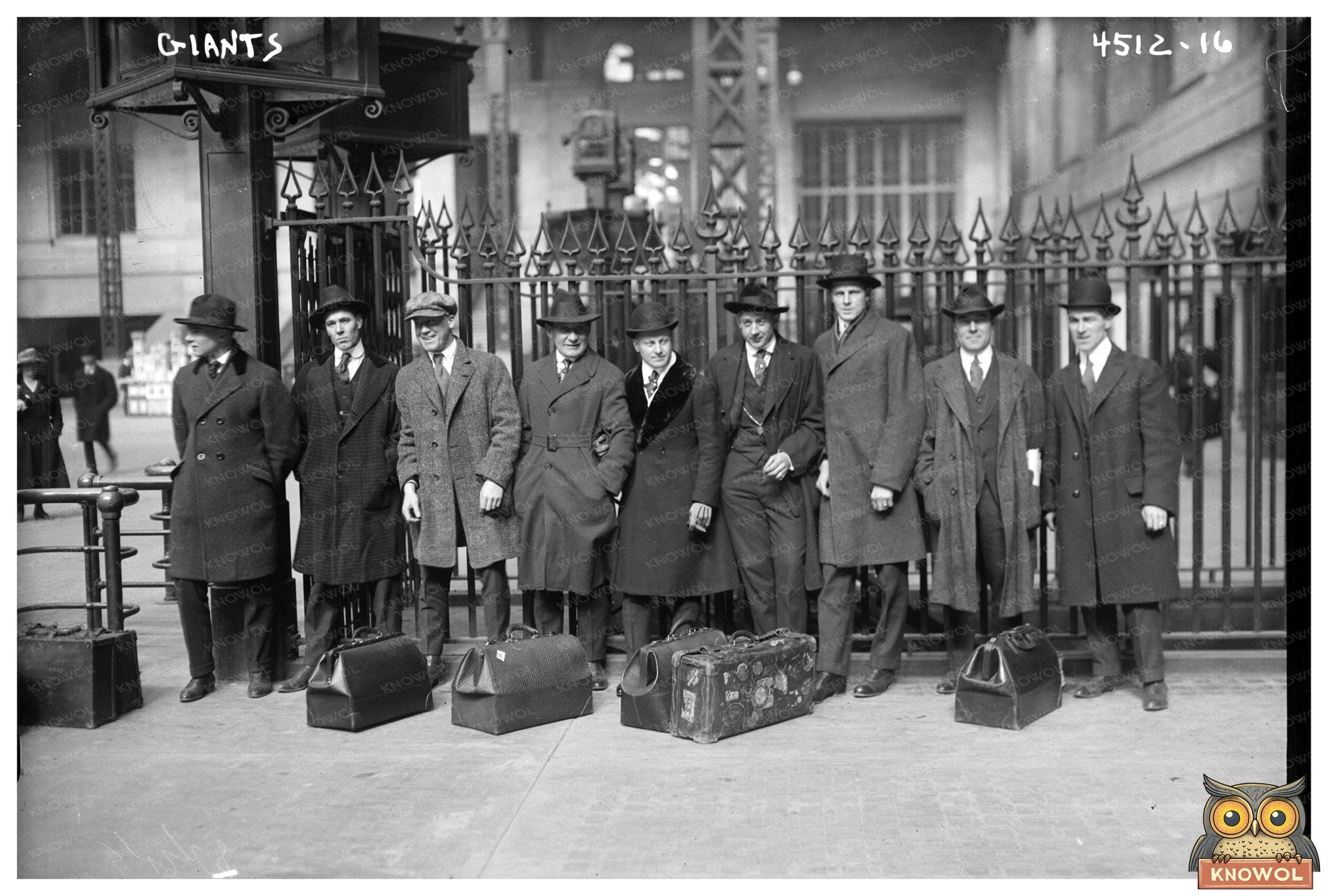 1918 New York Giants Baseball Team Portrait
