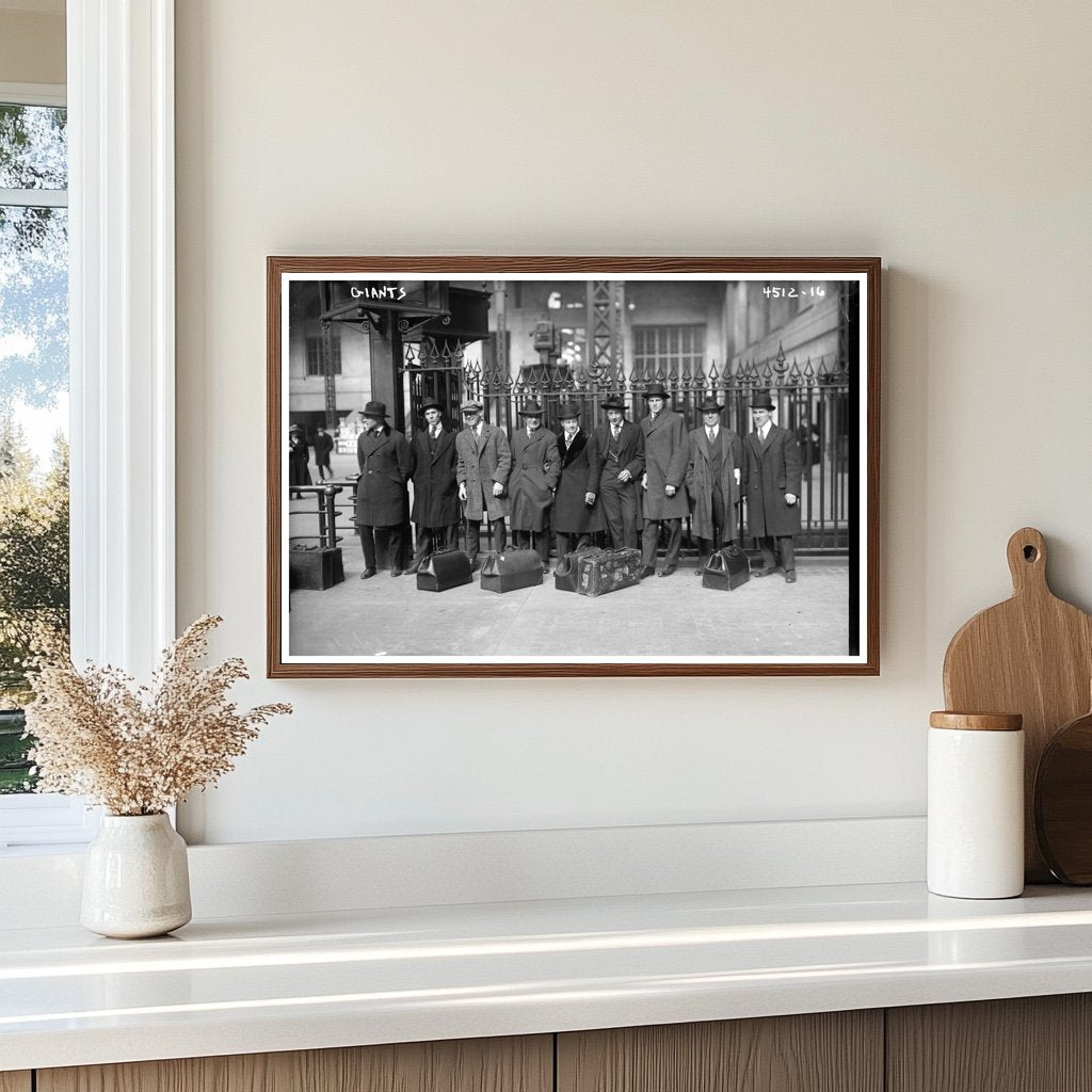 1918 New York Giants Baseball Team Portrait