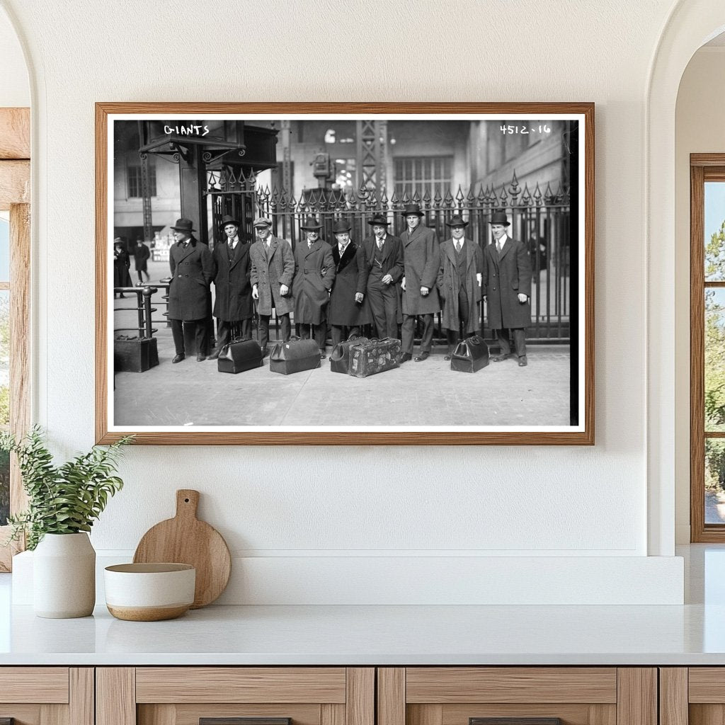 1918 New York Giants Baseball Team Portrait