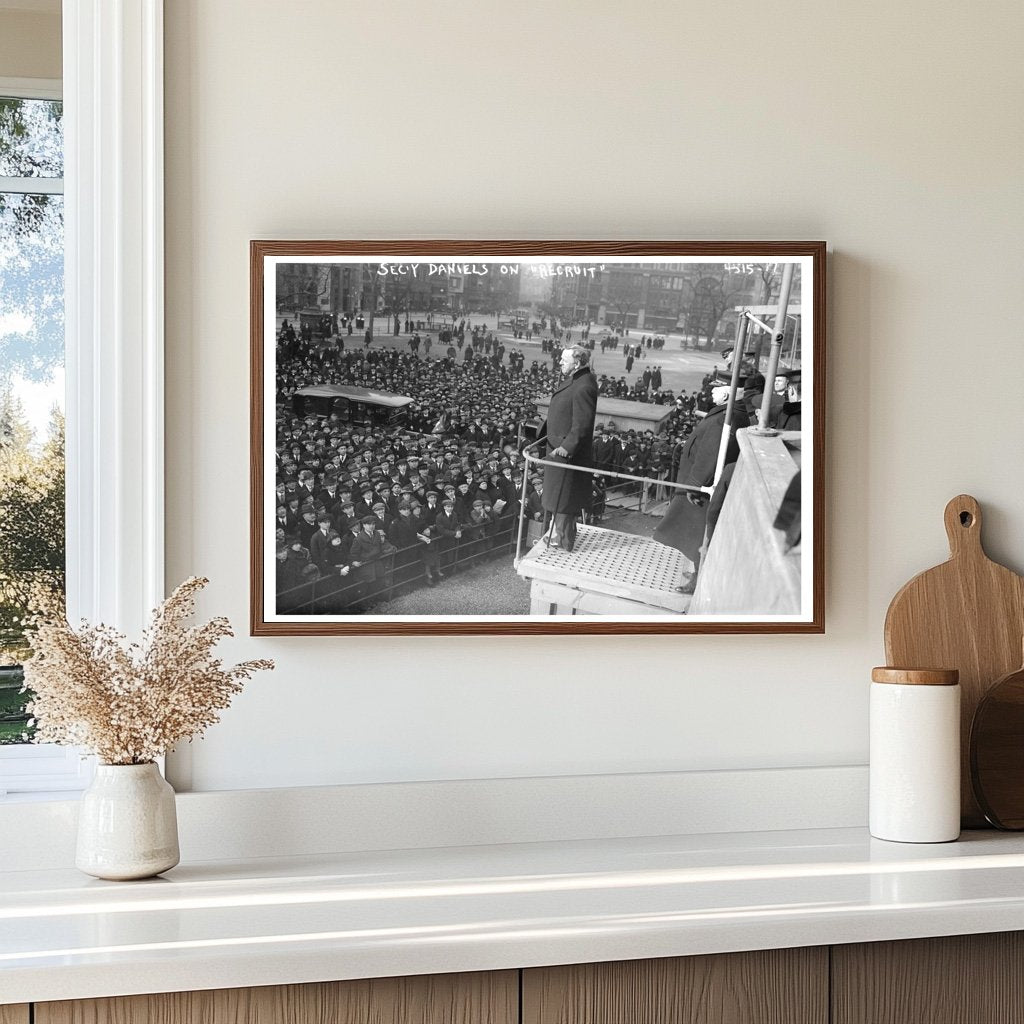 1918 World War I Naval Recruit Training Scene