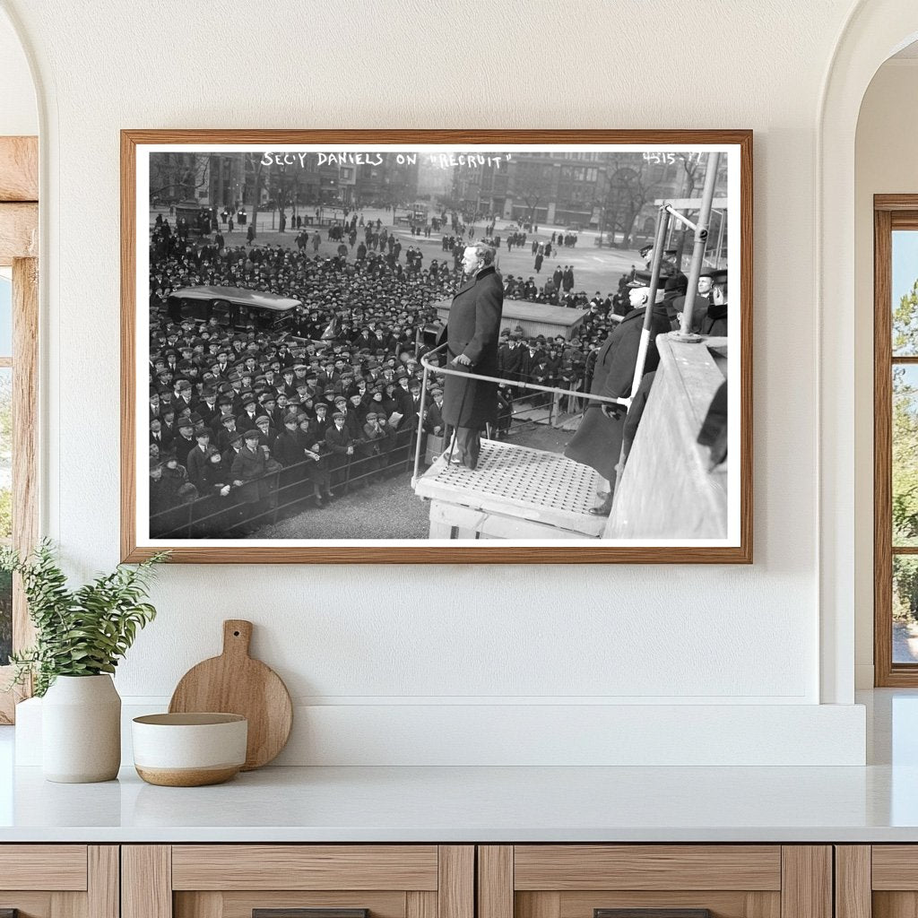 1918 World War I Naval Recruit Training Scene