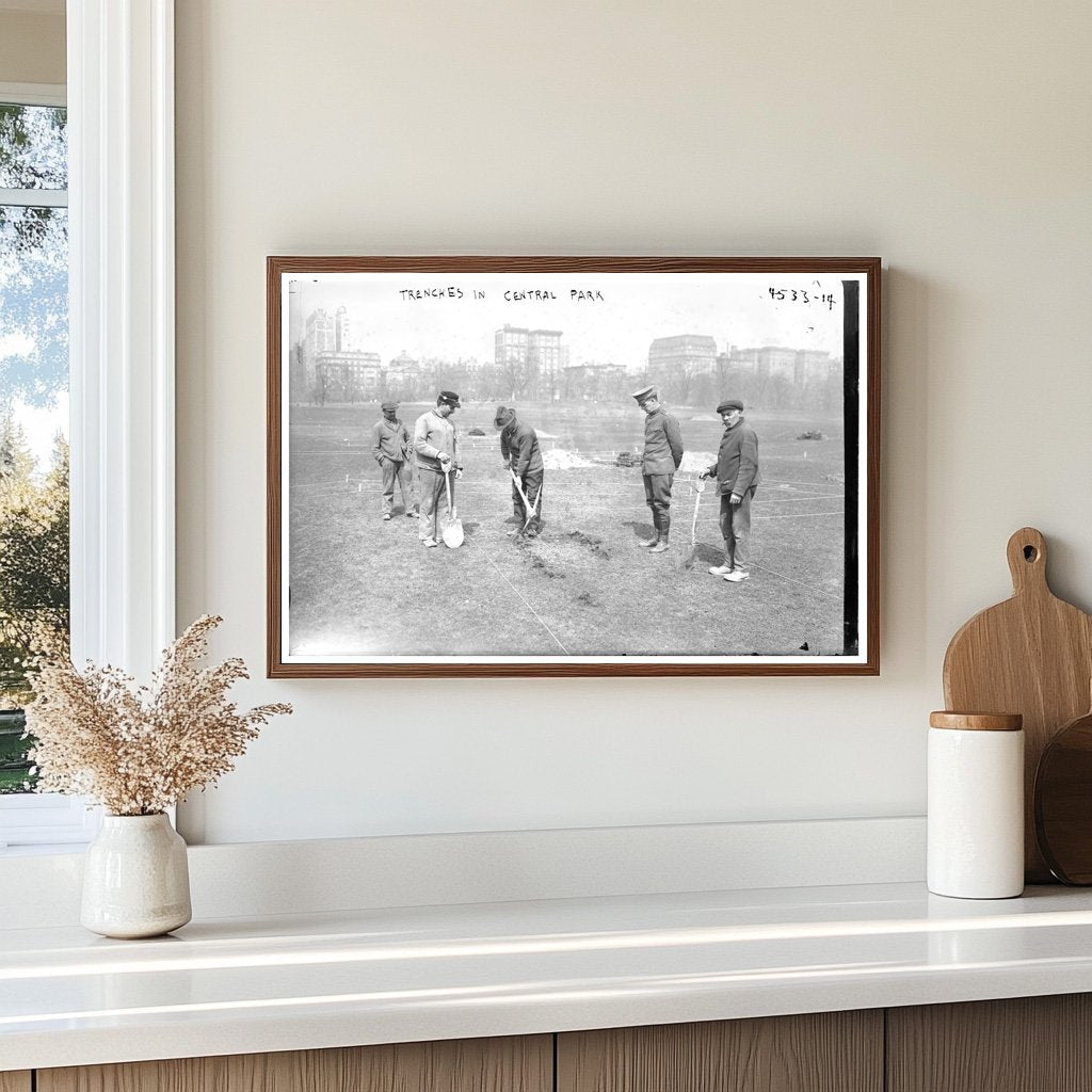 World War I Trenches: Central Park 1918