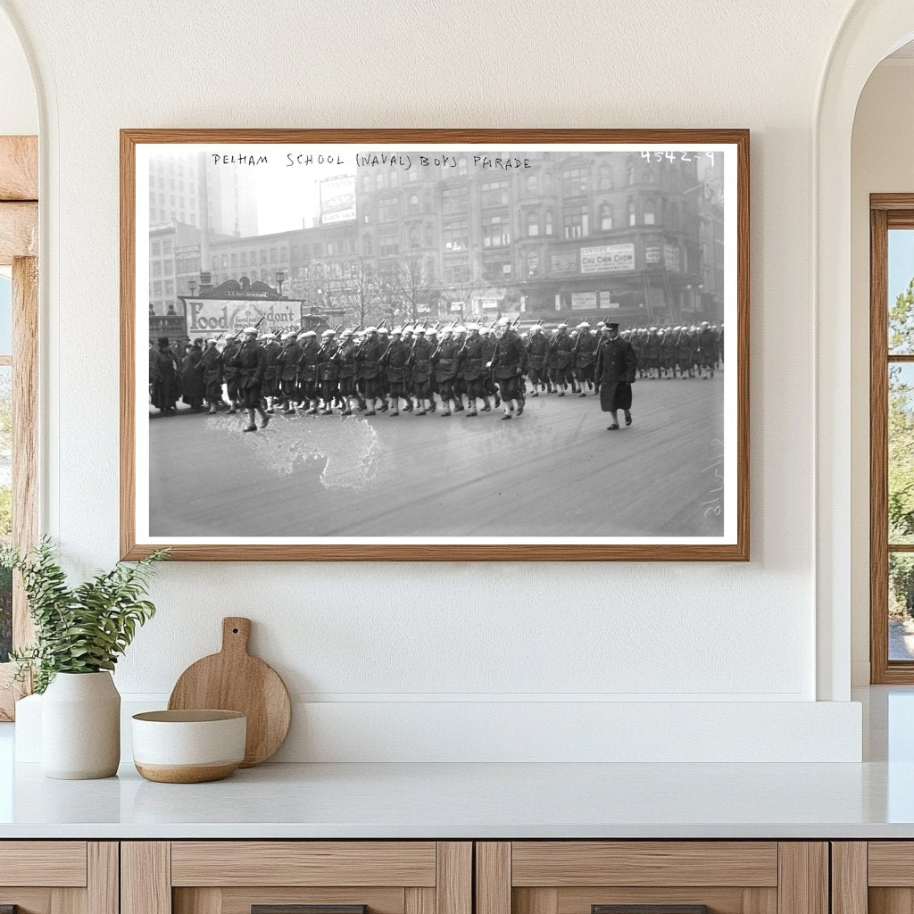 March 1918 Boys Parade at Pelham Naval School
