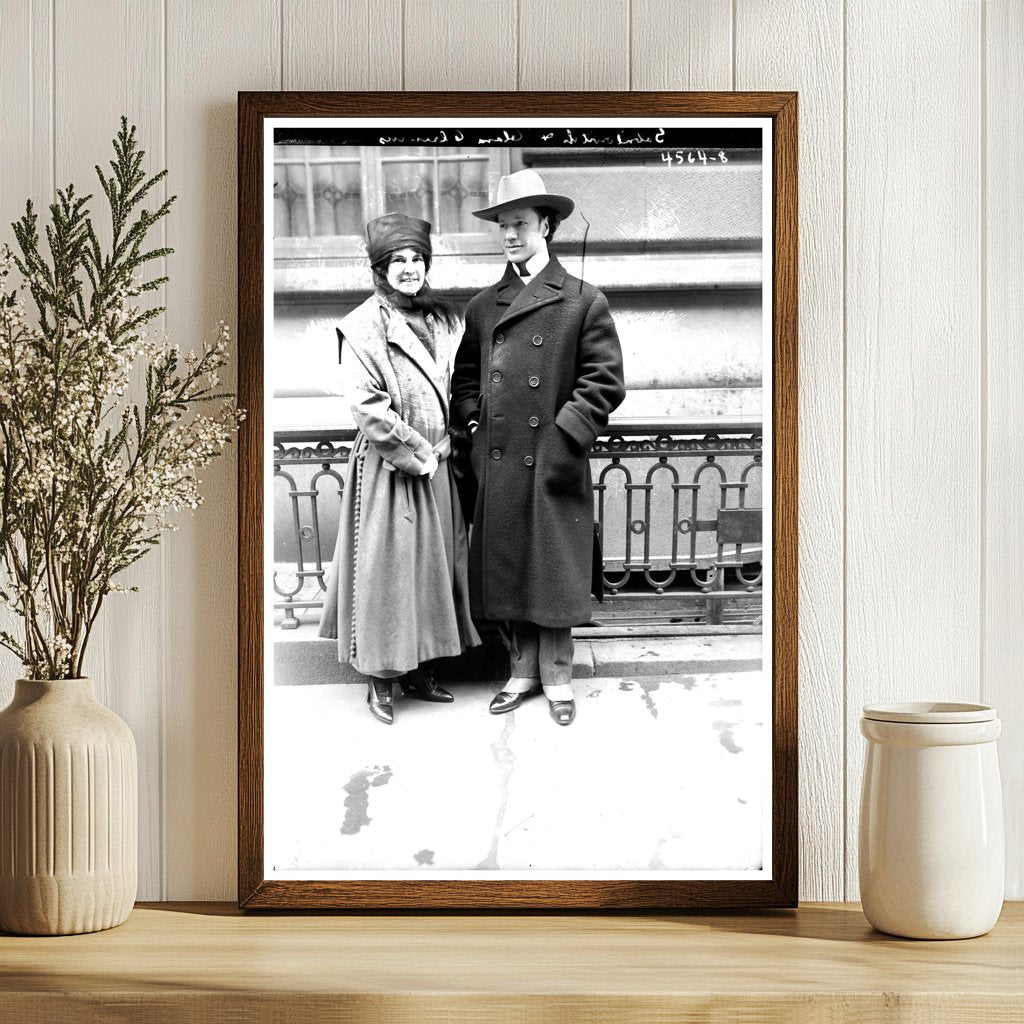 Clara Clemens with Conductor Max Gabrilowitsch, 1915