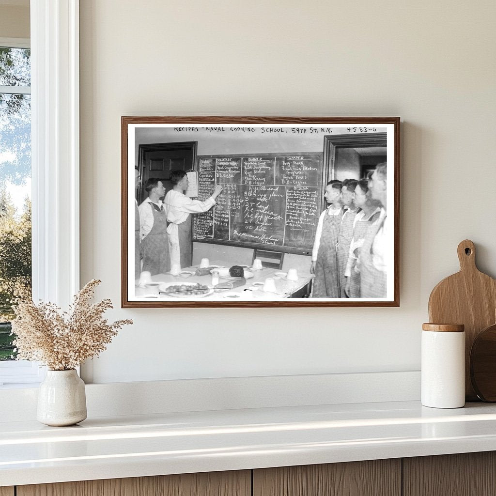 Navy Cooks in Training at 59th St, NYC (1915-1918)