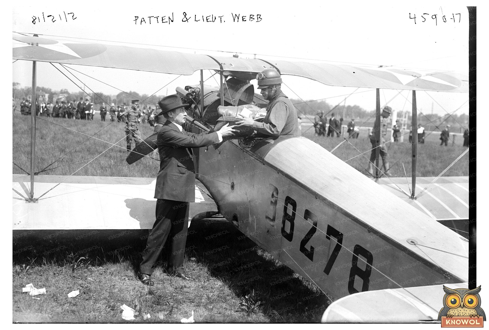 1918 World War I Era: Patten with Lieutenant Webb
