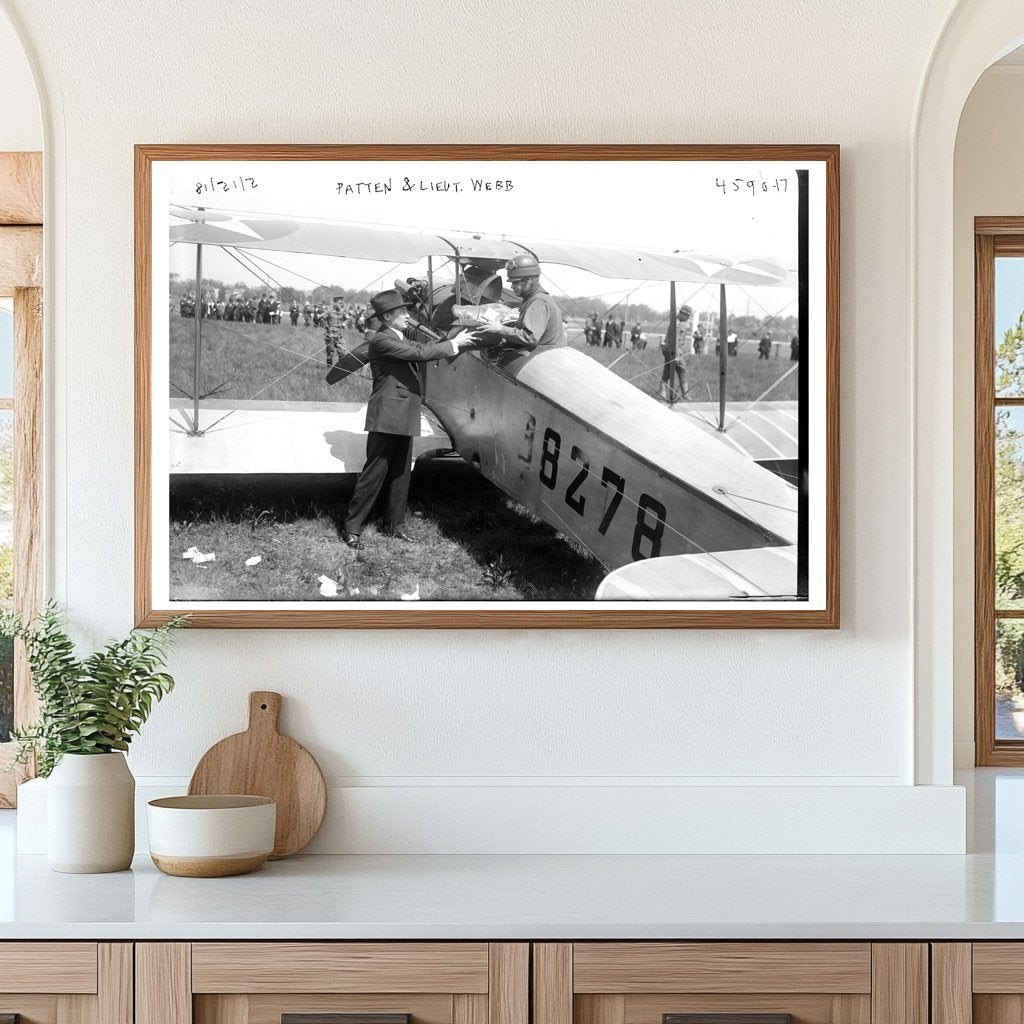 1918 World War I Era: Patten with Lieutenant Webb