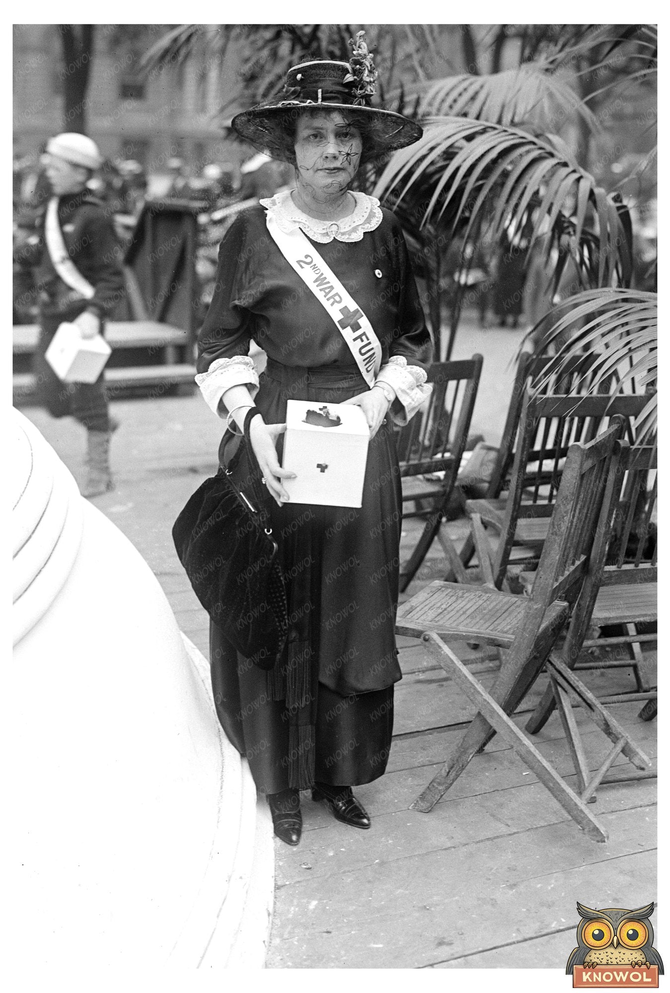 1918 Portrait of Mrs. Lounsbery Perry in WWI Era