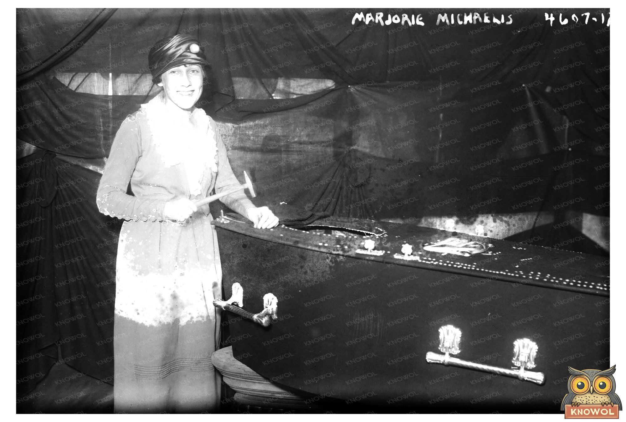 1918 Portrait of a Young Woman Amidst Wars Shadows