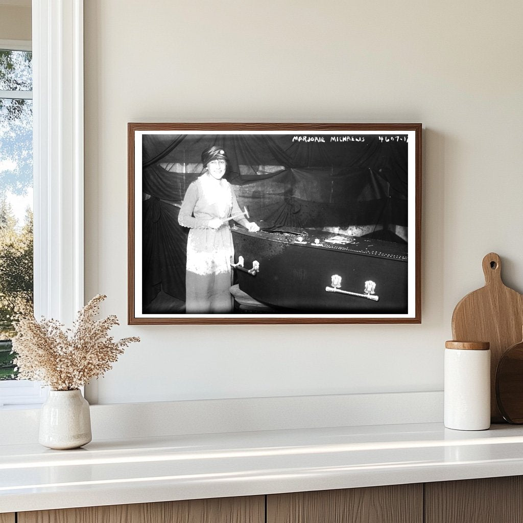 1918 Portrait of a Young Woman Amidst Wars Shadows