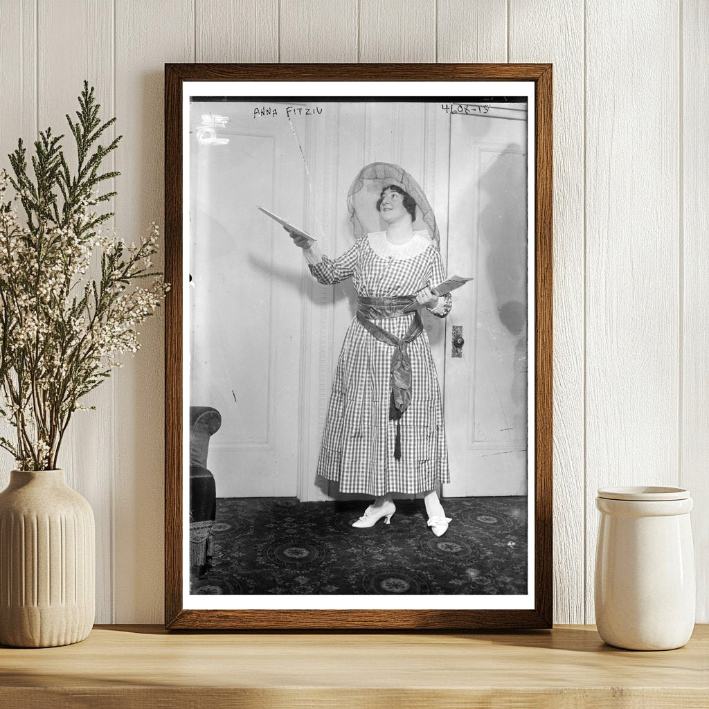 Captivating American Opera Star, Circa 1915