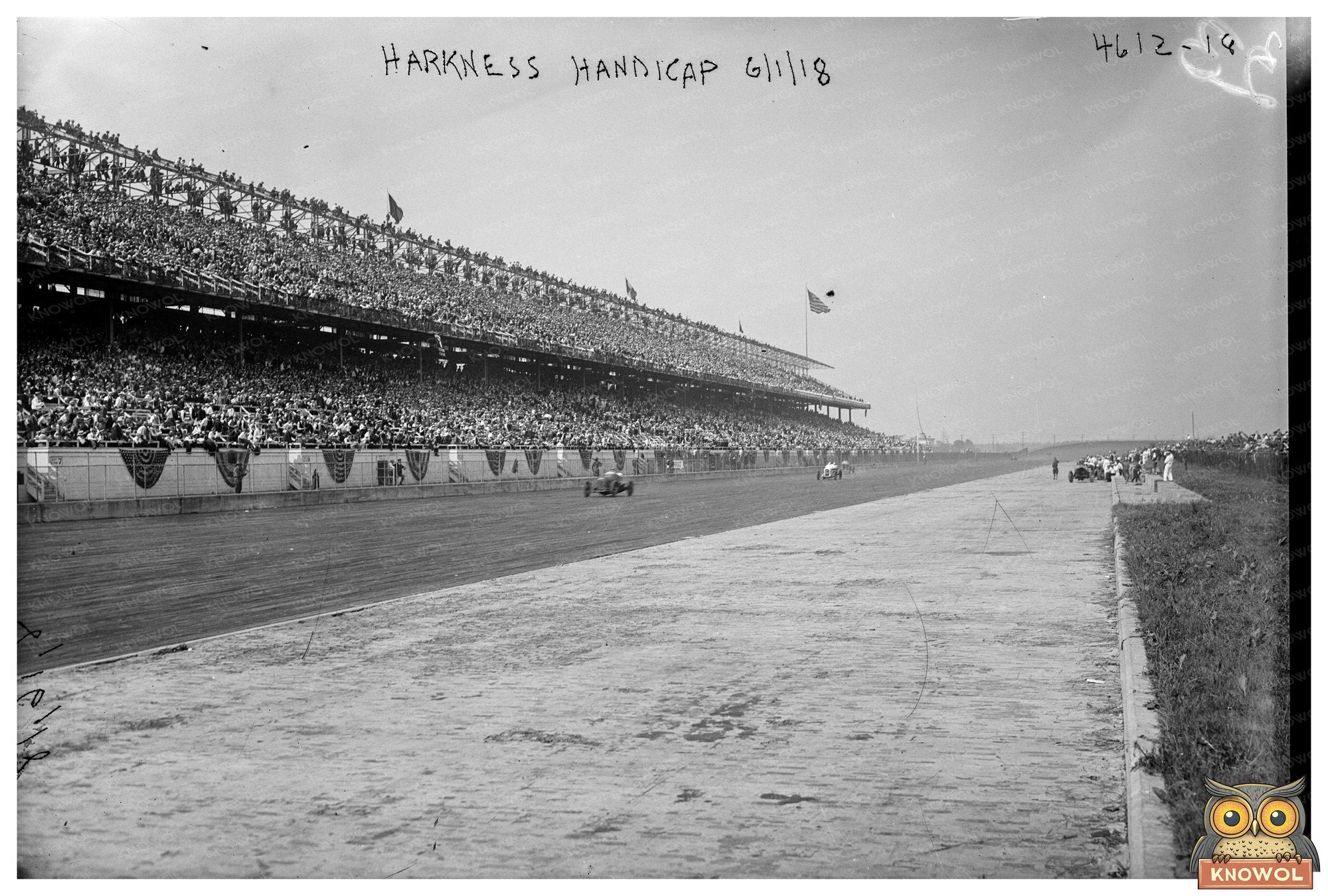 Thrilling Harkness Handicap Race at Belmont Park, 1918