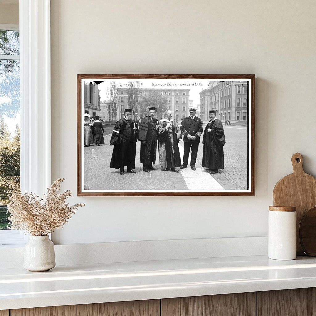 1918 Glass Negative of Commander Wells Encounter