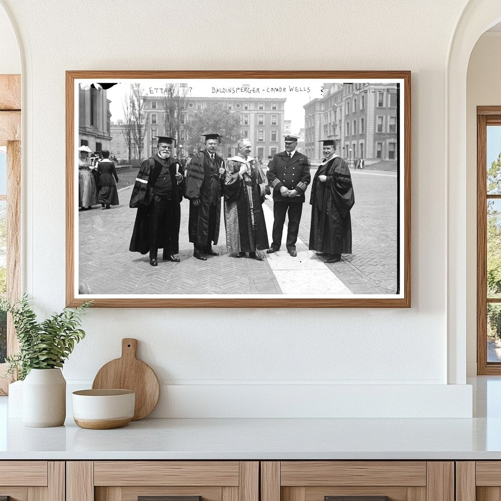 1918 Glass Negative of Commander Wells Encounter