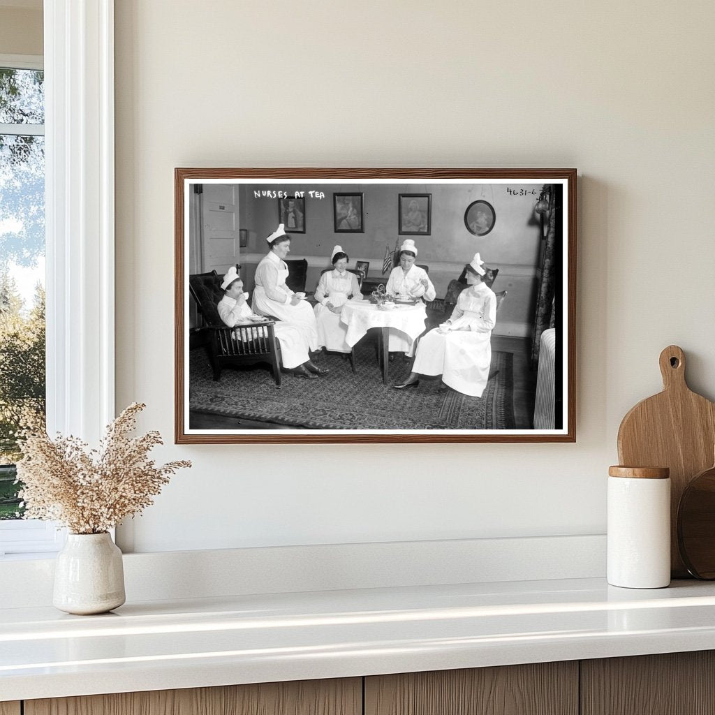 1910s Nurses Enjoying a Tea Break Together