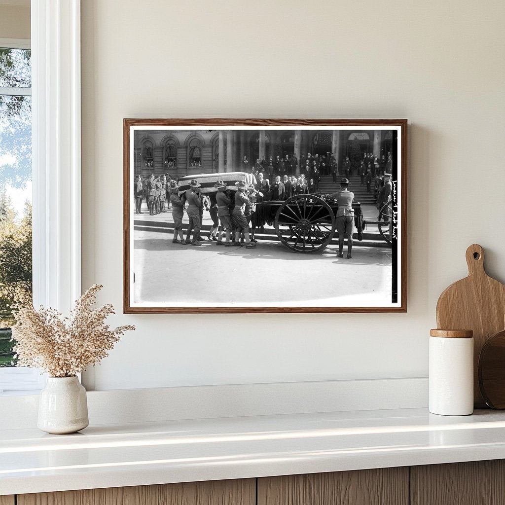 1918 Mitchel Funeral: A Somber Farewell After War