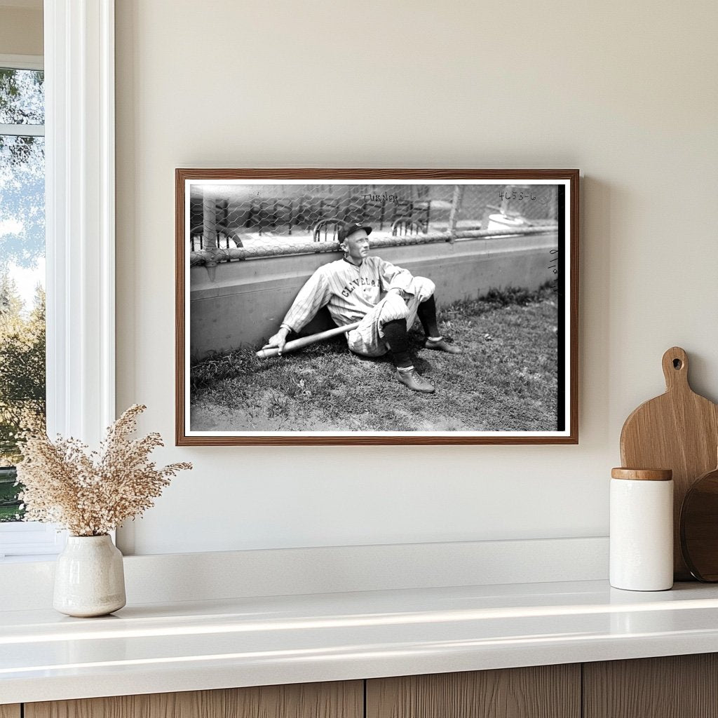 1918 Cleveland AL Baseball Star: Historic Third Baseman