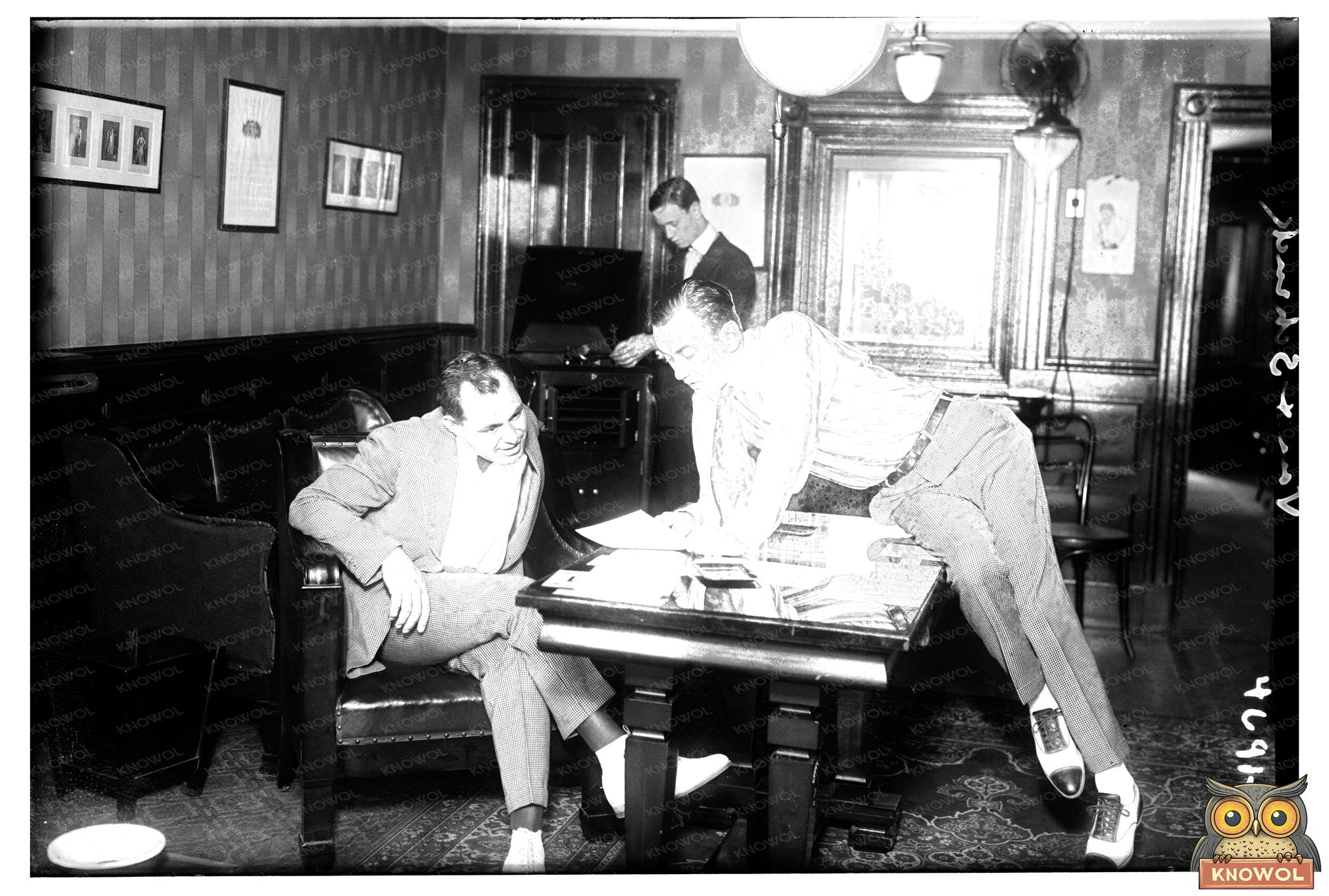 Early 20th Century Urban Business Encounter