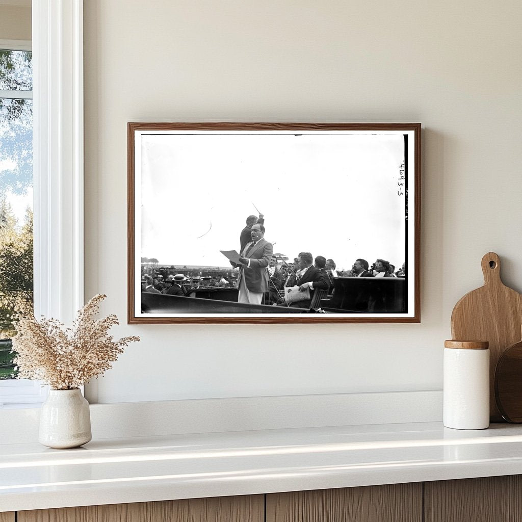 Historic Portrait of Opera Icon Enrico Caruso, 1918