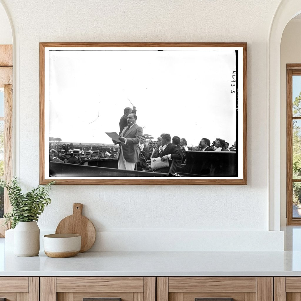 Historic Portrait of Opera Icon Enrico Caruso, 1918