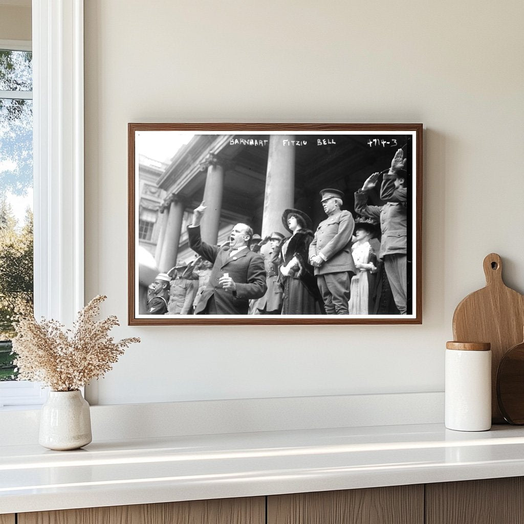 1918 World War I Era Portrait of Barnhart, Fitziu, Bell