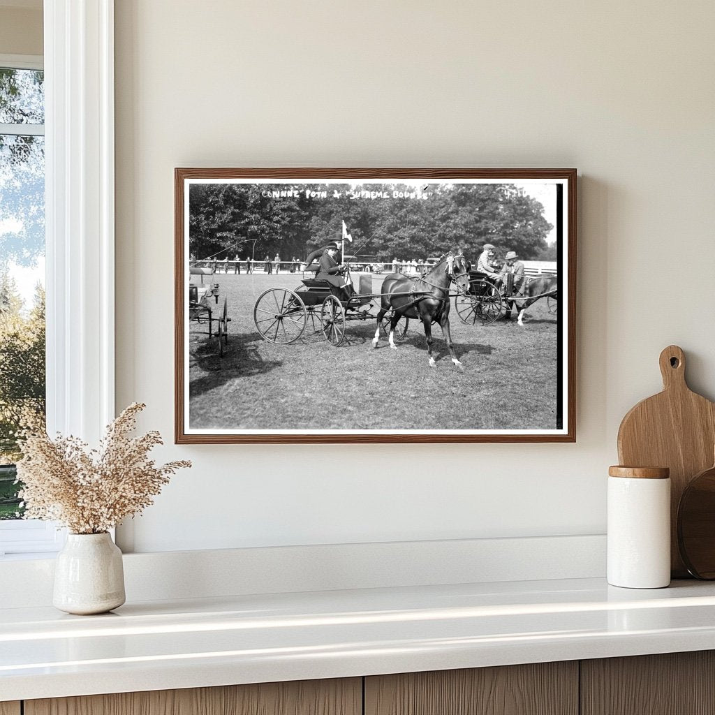 1918 Snapshot: Corinne Poth with Supreme Bounce