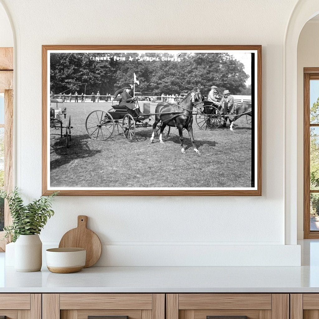 1918 Snapshot: Corinne Poth with Supreme Bounce