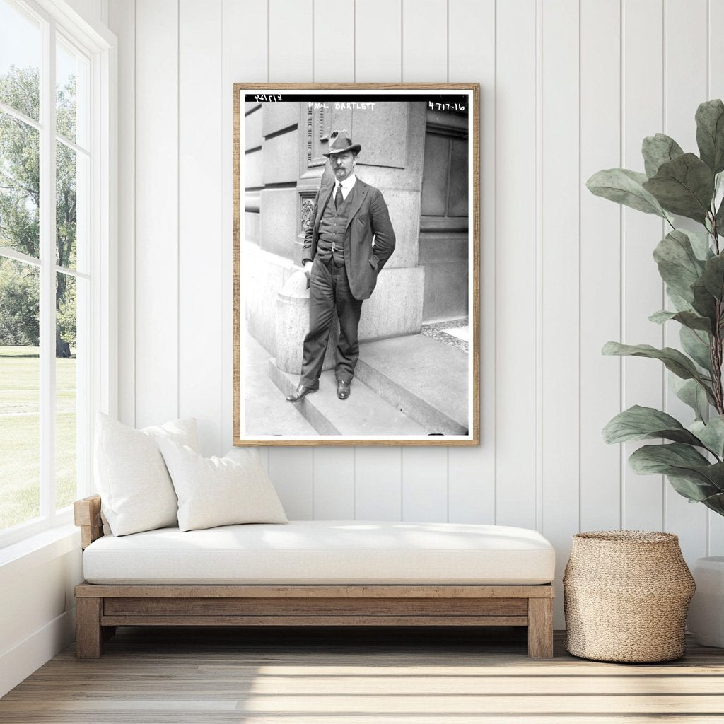 1924 Portrait of Renowned American Sculptor Bartlett