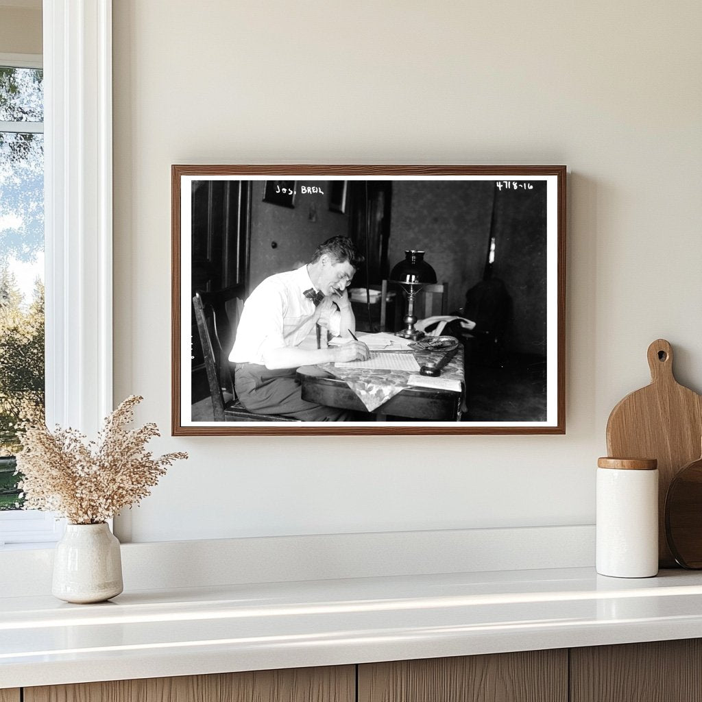 Historic Portrait of Dairy Industry Pioneer, 1918