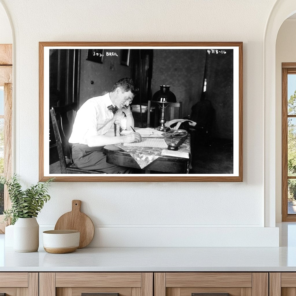 Historic Portrait of Dairy Industry Pioneer, 1918