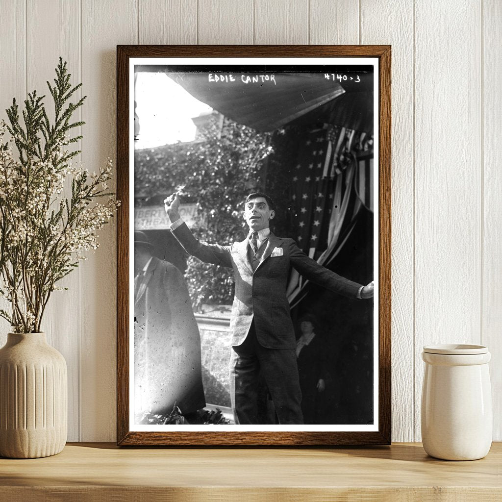 Iconic 1918 Portrait of Vaudeville Star Eddie Cantor