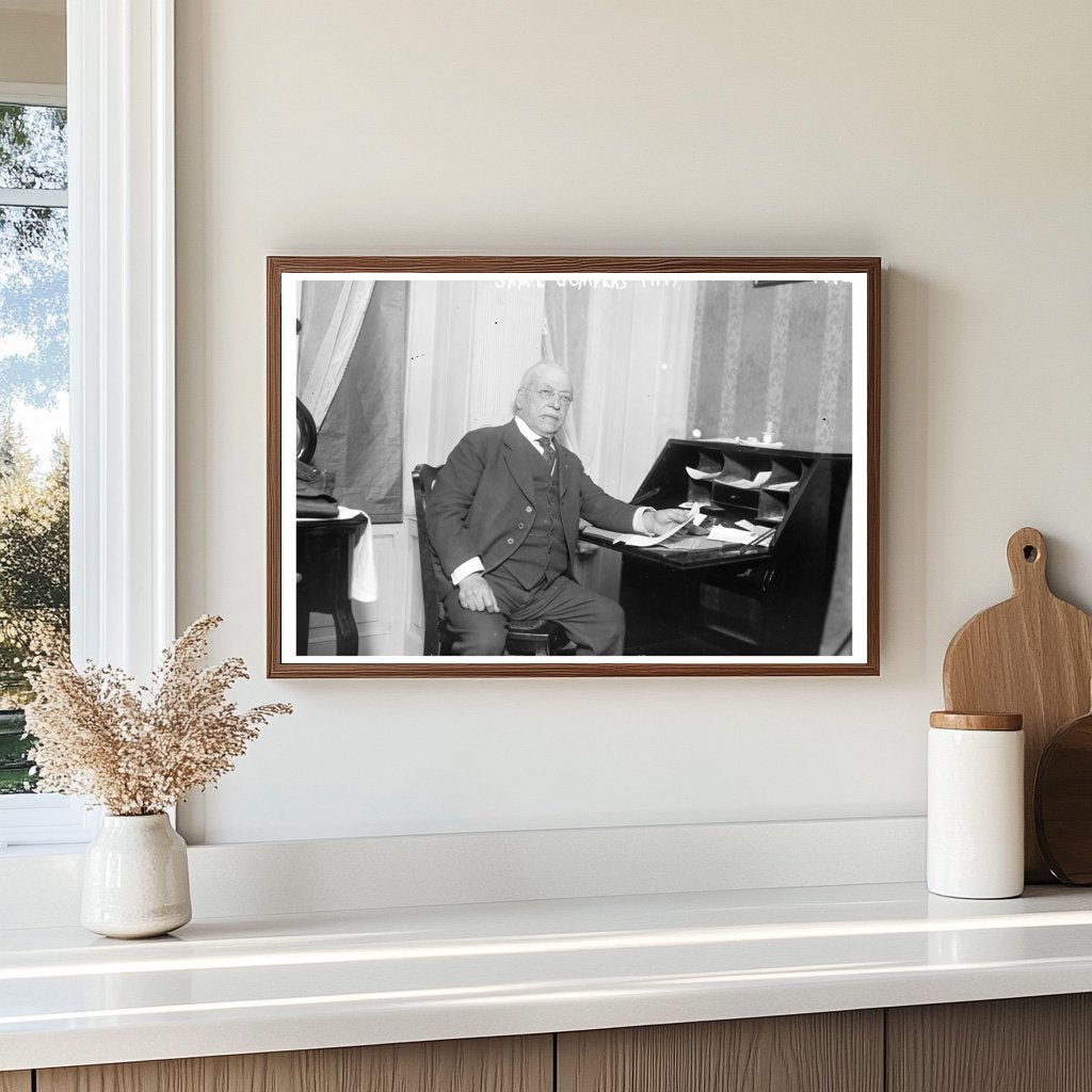 Labor Leader Samuel Gompers in Historic Portrait