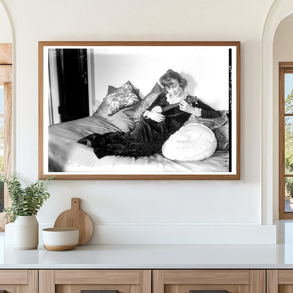 Vintage Portrait of Iconic Early 20th Century Singer